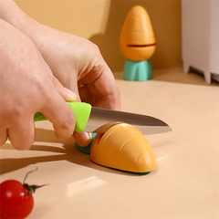 Carrot-Shaped Mini Knife Sharpener for Kitchen Tools