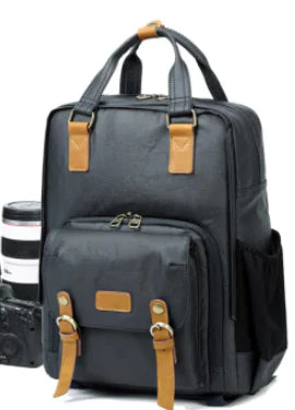 Canvas Outdoor Camera Backpack, Waterproof Vintage Bag
