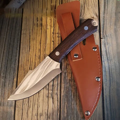 Portable Outdoor Meat Knife with Sheath and Kitchen Tools