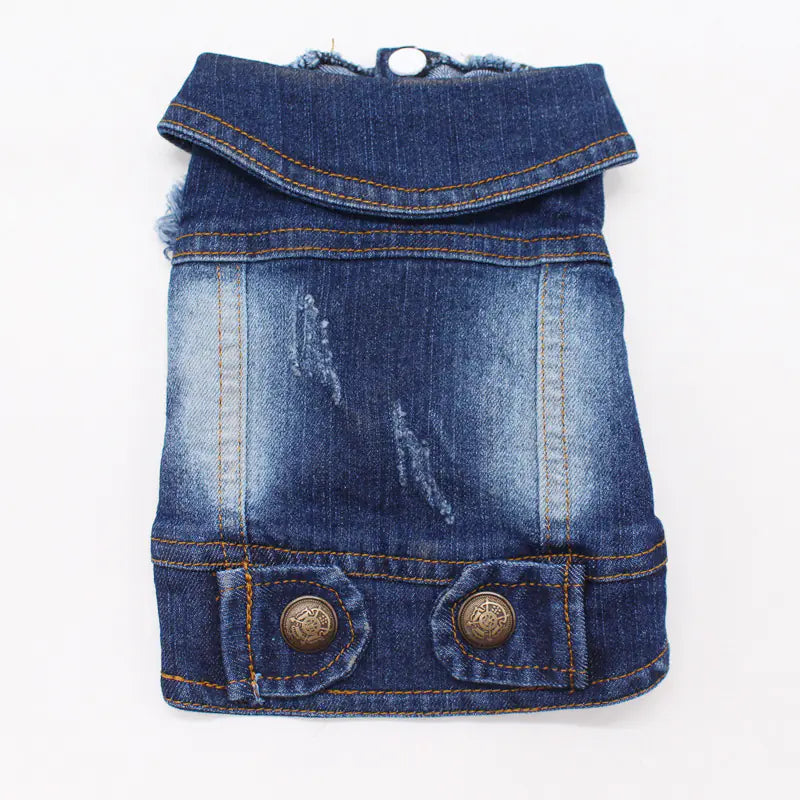 Personalized Vintage Denim Vest for Pets