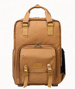 Canvas Outdoor Camera Backpack, Waterproof Vintage Bag