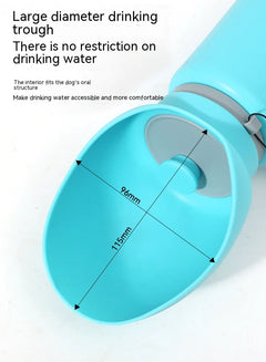 Portable Folding Pet Water Bottle – Leak-Proof Silicone Travel Dispenser for Dogs & Cats, 550ml