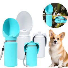 Portable Folding Pet Water Bottle – Leak-Proof Silicone Travel Dispenser for Dogs & Cats, 550ml