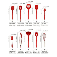 10pcs Non-Stick Silicone Cooking Utensils Set