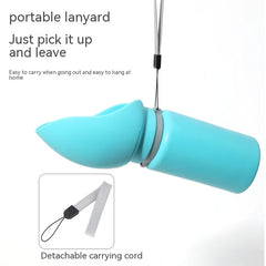 Portable Folding Pet Water Bottle – Leak-Proof Silicone Travel Dispenser for Dogs & Cats, 550ml