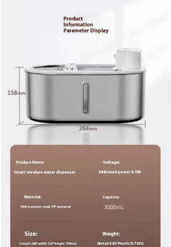 Infrared Sensor Pet Water Fountain