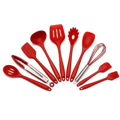10pcs Non-Stick Silicone Cooking Utensils Set