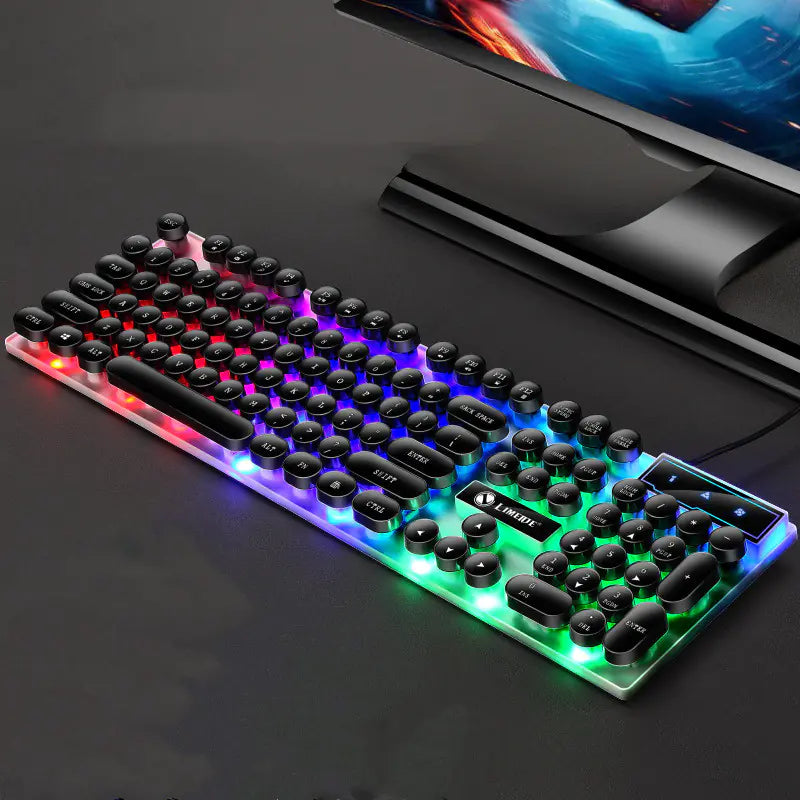 GTX300 Retro Gaming Keyboard and Mouse Set with Backlight