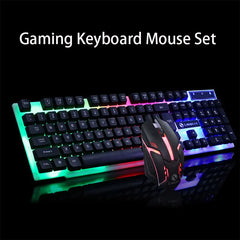 Gaming Wired Keyboard and Mouse Set with LED Lights