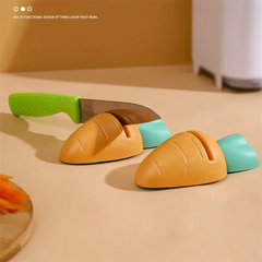 Carrot-Shaped Mini Knife Sharpener for Kitchen Tools