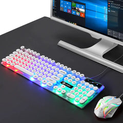 GTX300 Retro Gaming Keyboard and Mouse Set with Backlight