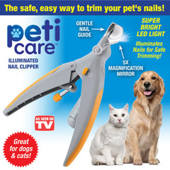 Magnifying Glass Pet Nail Clippers with Light