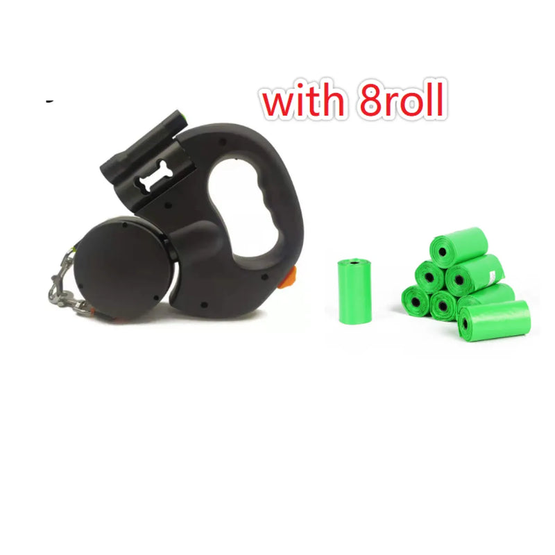 Dual Retractable Reflective Dog Leash