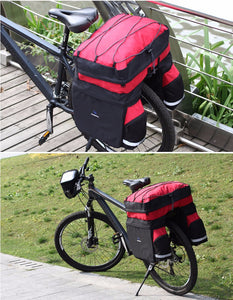 ROSWHEEL 60L MTB Bicycle Carrier Bag Rear Luggage Pannier