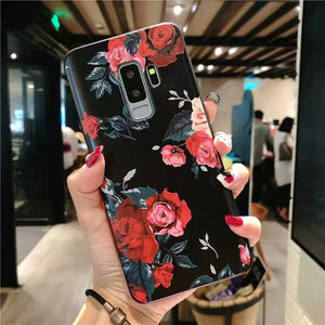 3D Flower Emboss Samsung Galaxy Case