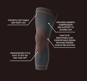 SIBOTE 3D Knitting Compression Lengthen Leg Sleeve