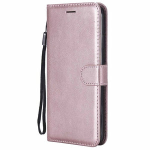 Solid Wallet iPhone Flip Case