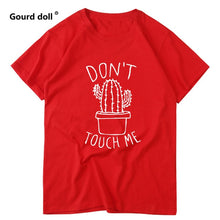 Load image into Gallery viewer, DON&#39;T TOUCH ME Cactus Printed Women&#39;s T-Shirt