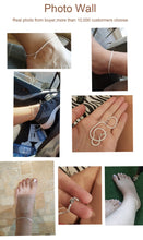 Load image into Gallery viewer, DOORE Thin 925 stamped silver plated Shiny Chains Anklet