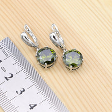 Load image into Gallery viewer, TELO Women&#39;s 925 Olive Green Sterling Silver Jewelry Set