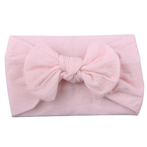 BONJEAN New Baby Nylon Headband Soft Rabbit Bow Knot Turban