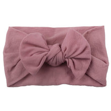 Load image into Gallery viewer, BONJEAN New Baby Nylon Headband Soft Rabbit Bow Knot Turban