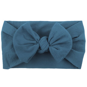 BONJEAN New Baby Nylon Headband Soft Rabbit Bow Knot Turban