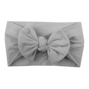 BONJEAN New Baby Nylon Headband Soft Rabbit Bow Knot Turban