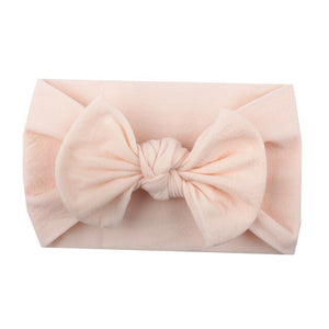 BONJEAN New Baby Nylon Headband Soft Rabbit Bow Knot Turban