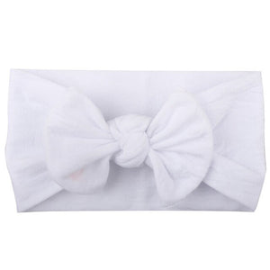 BONJEAN New Baby Nylon Headband Soft Rabbit Bow Knot Turban