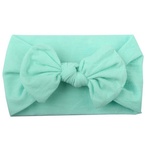 BONJEAN New Baby Nylon Headband Soft Rabbit Bow Knot Turban