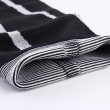 Load image into Gallery viewer, SIBOTE Four-Way Black Elastic Striped Leg Sleeve