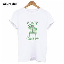 Load image into Gallery viewer, DON&#39;T TOUCH ME Cactus Printed Women&#39;s T-Shirt