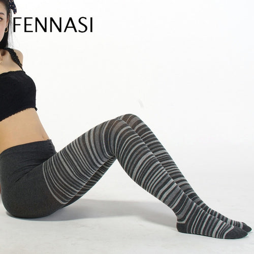 FENNASI Autumn / Winter Striped Women's Tights