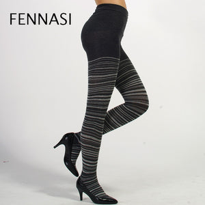 FENNASI Autumn / Winter Striped Women's Tights