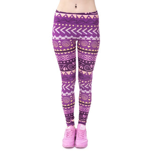 ZOHRA Women's Aztec Print Leggings